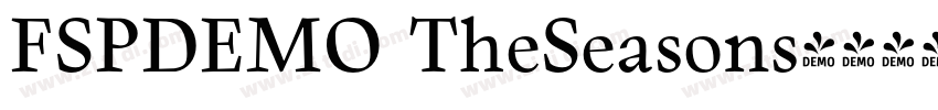 FSPDEMO TheSeasons字体转换 FSPDEMO TheSeasons字体转换